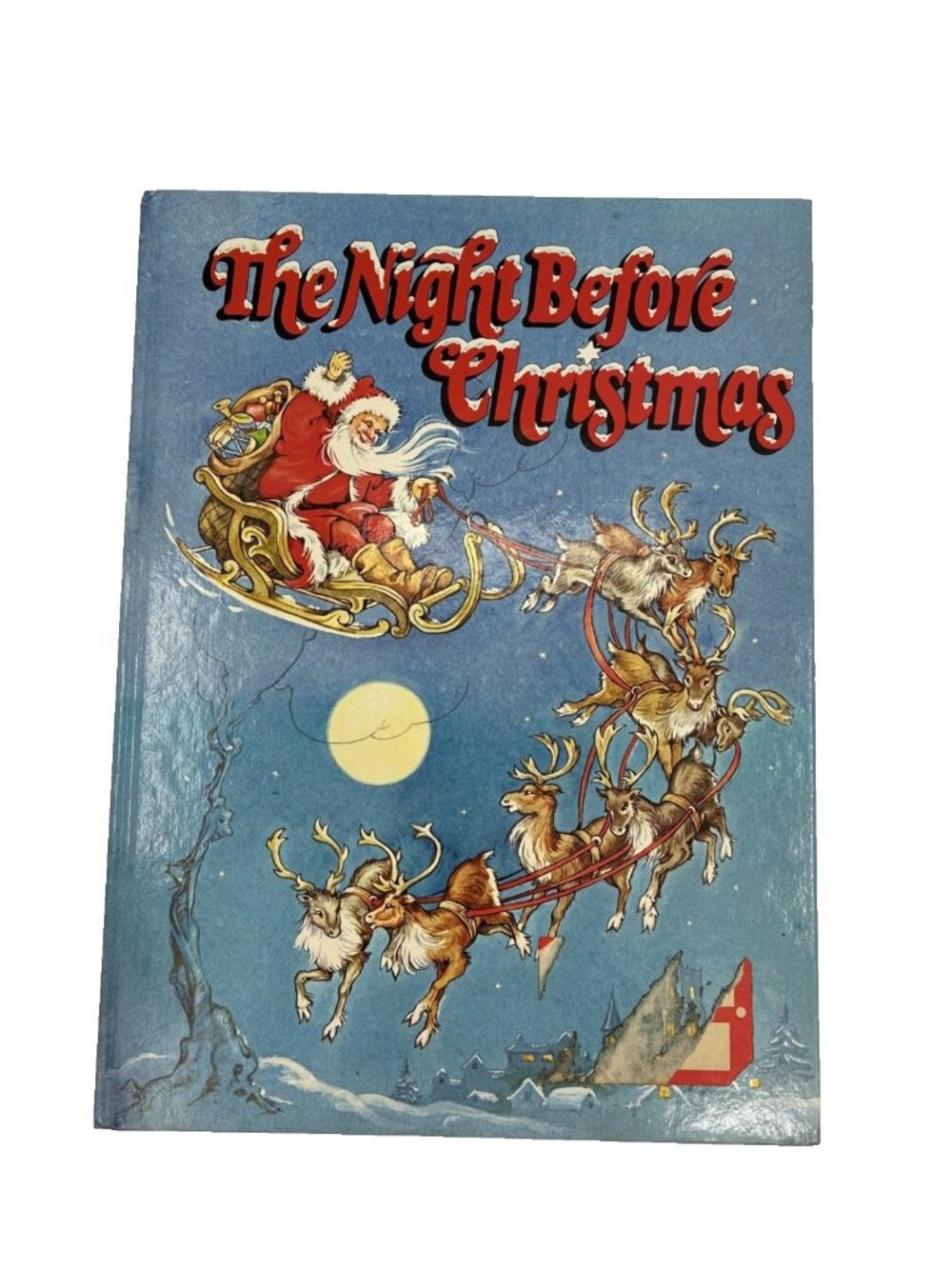 Vintage 1980 Night Before Christmas Childrens Book Illustrated Hardcover